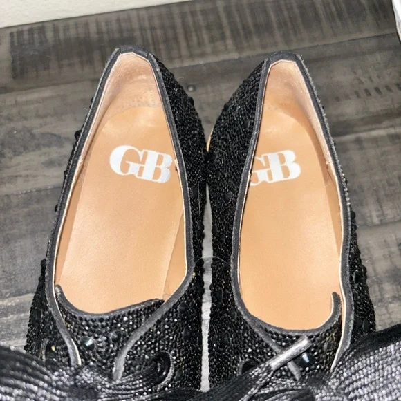 GB (Gianni Bini) Re-Vival rhinestone-embellished lace-up platform oxfords SZ10​ - Picture 8 of 10